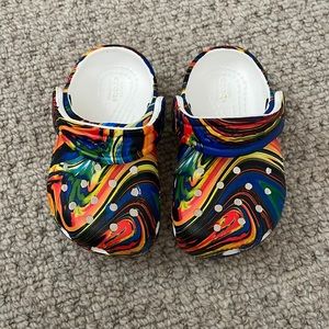 Size 4 Marble Crocs